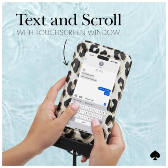 ♠️♠️ Kate Spade Floating Waterproof Phone Case - City Leopard - Picture 4 of 10